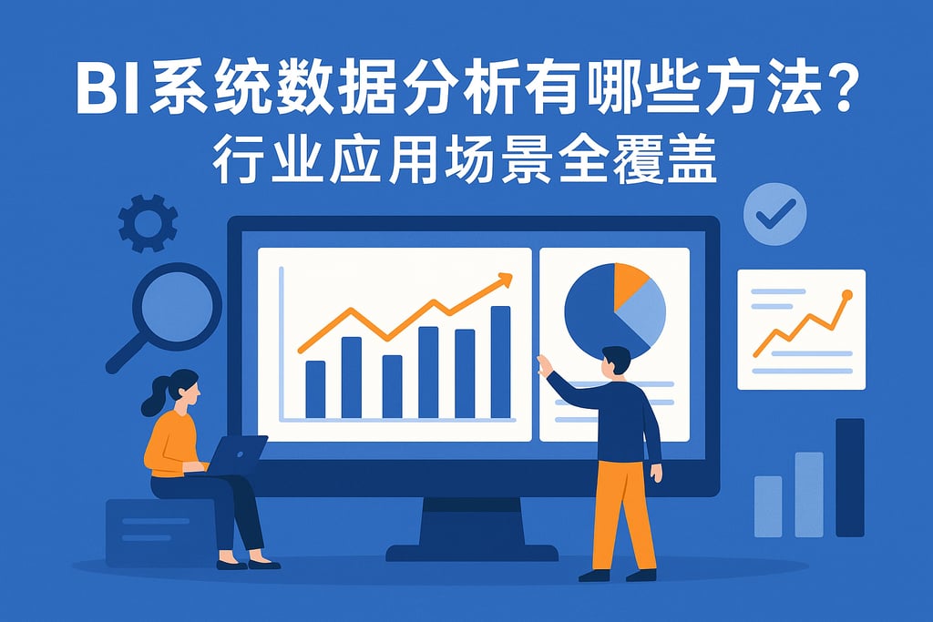 BI系统数据分析有哪些方法？行业应用场景全覆盖"